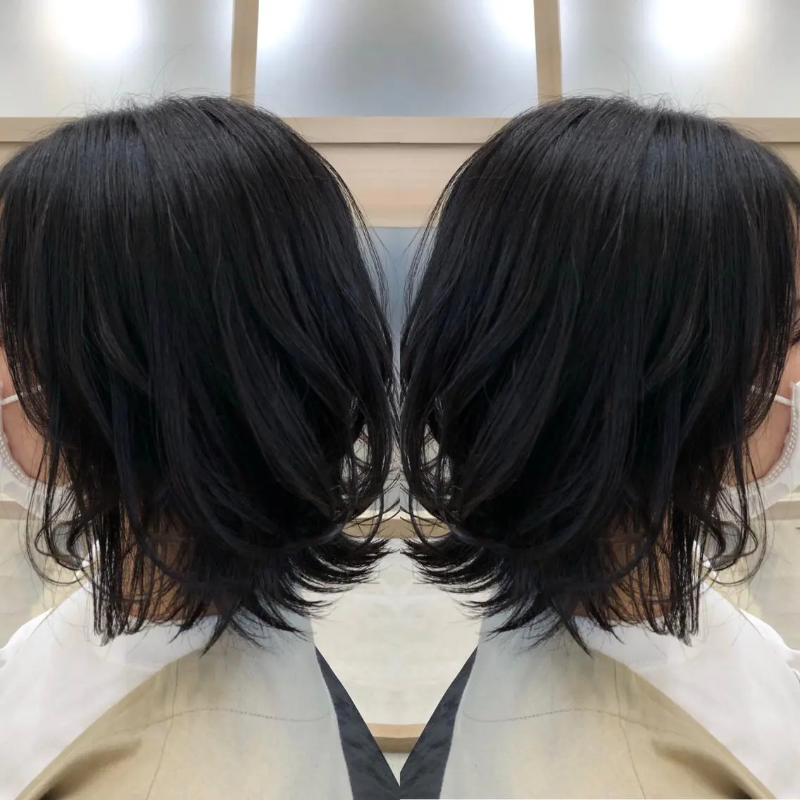 ミディアム カット ヘアカラー トリートメント 天野 涼のヘアスタイル