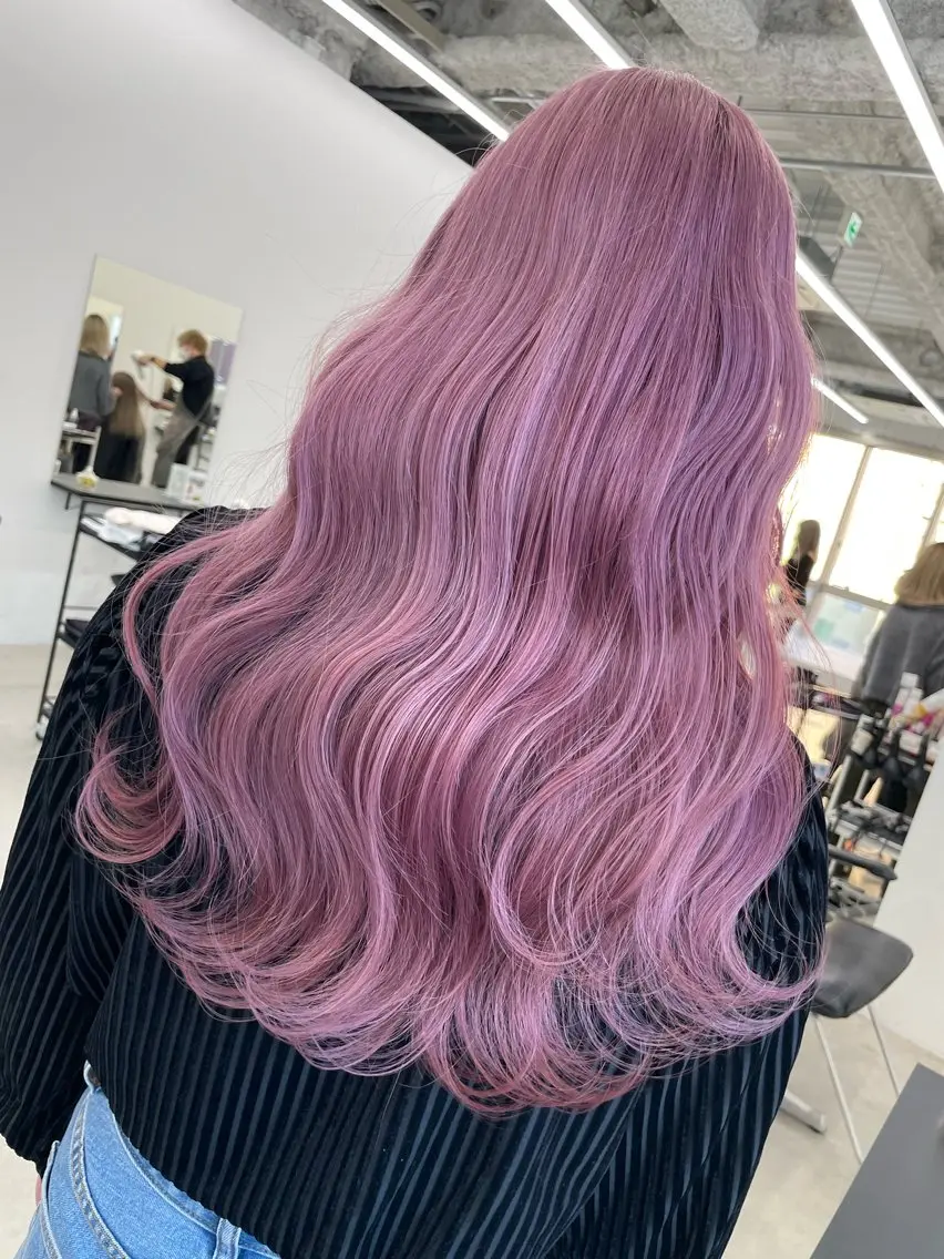 ロング ヘアカラー 中道 晶のヘアスタイル
