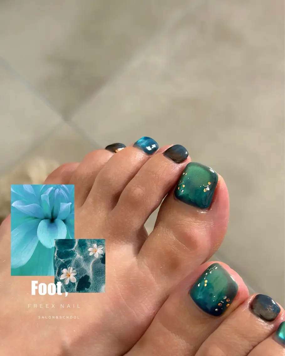 ネイル フットネイル フットネイル freex nail /ニュアンス/個性派のネイルデザイン