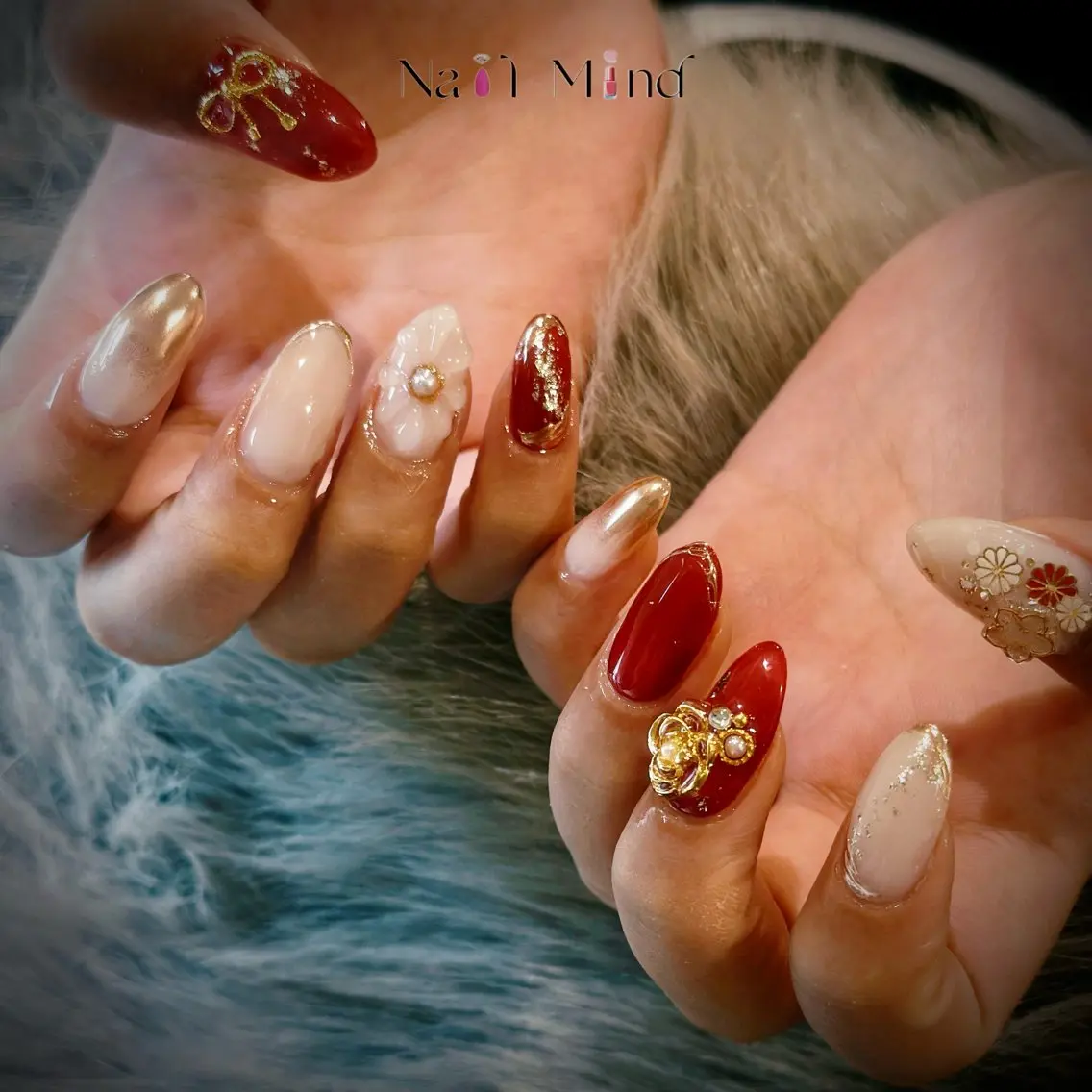 ネイル 成人式 ハンドネイル Nail Mind Tokyoのネイルデザイン