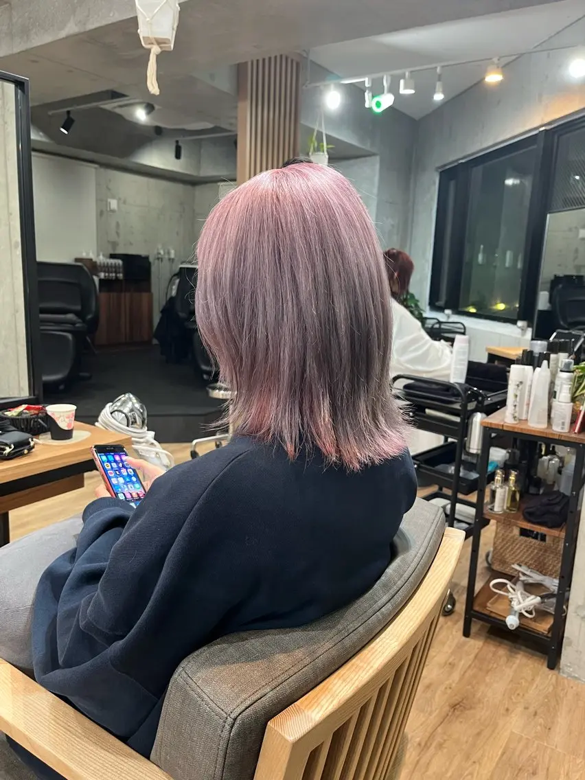 カット無しダブルカラー(ブリーチ込み)の写真