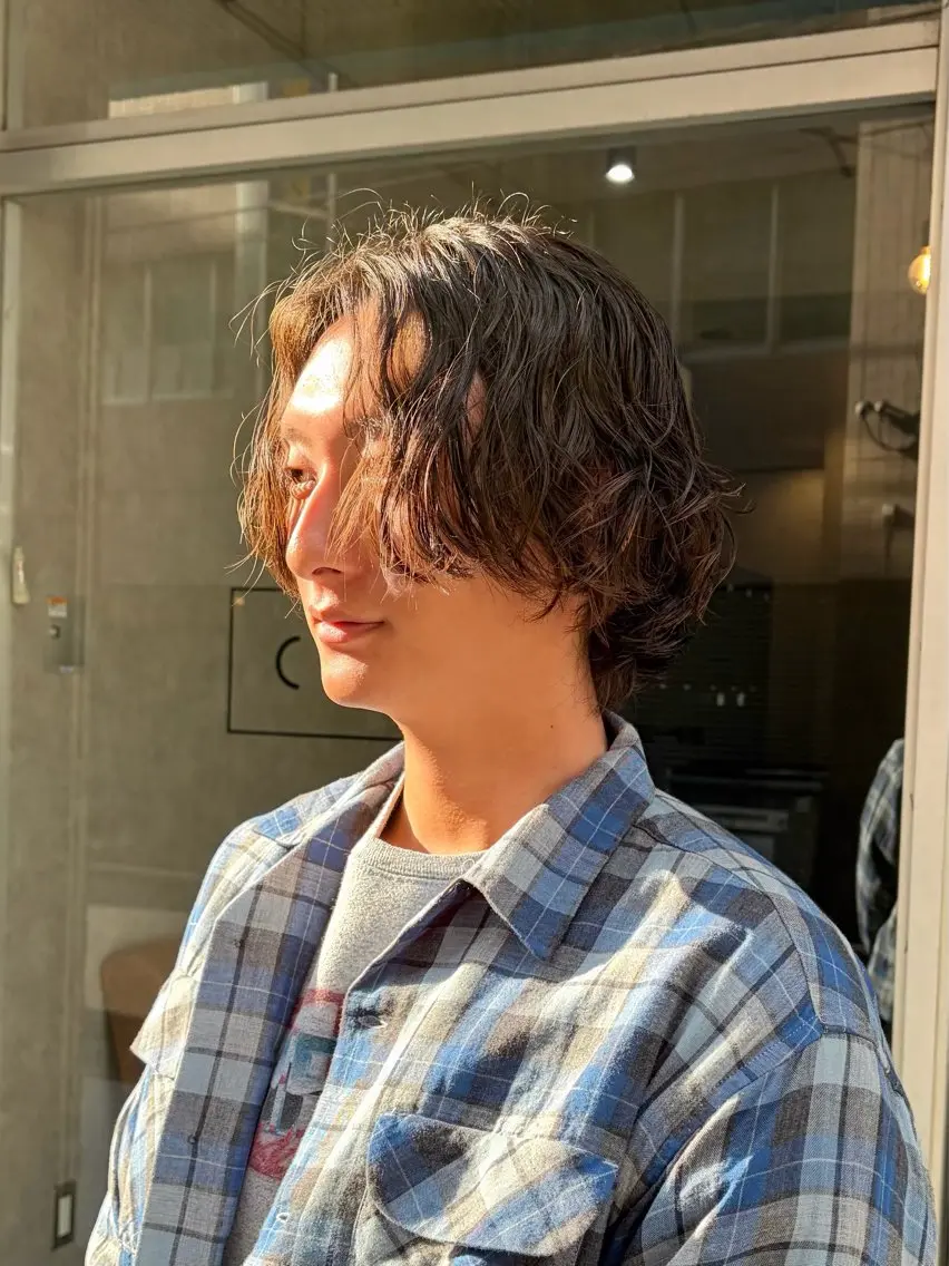 パーマ メンズ ✂︎メンズ特化船橋 パーマ優希のヘアスタイル