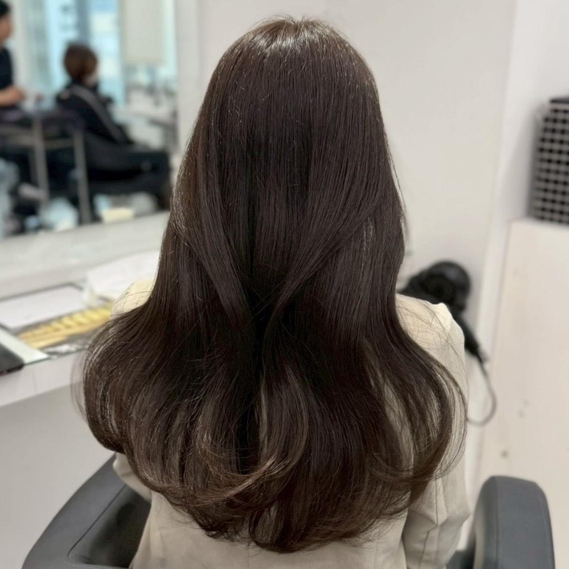 カラー ヘアカラー トリートメント ヘッドスパ ヘアセット 透明感赤み消し🌿 垢抜けカラー/渋谷のヘアスタイル