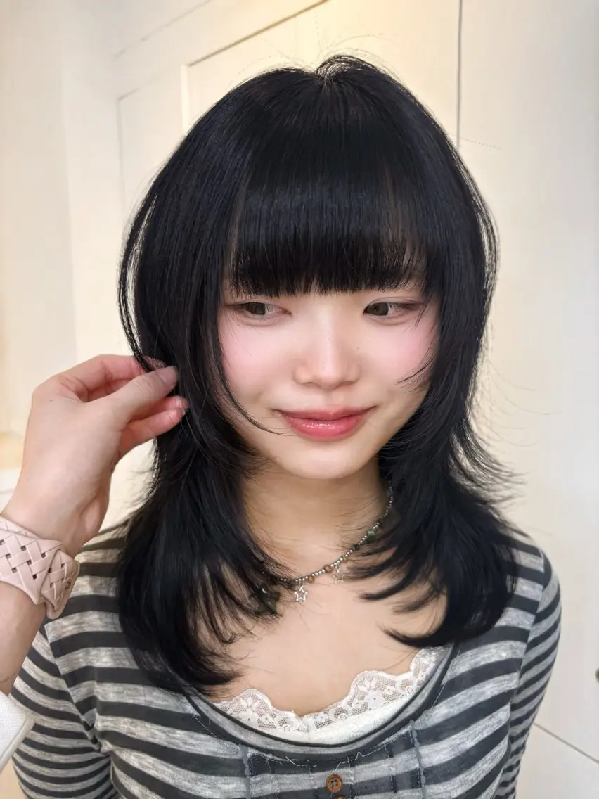 ミディアム ヘアカラー トリートメント ♡表参道/透明感 カラー/AOI🪽♡のヘアスタイル