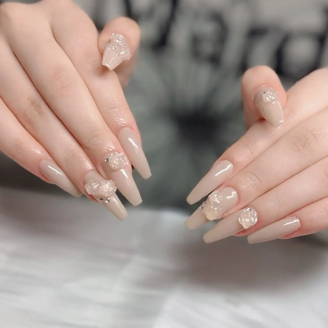 ネイル ジェルネイル 韓国ネイル マグネットネイル ネイルチップ 冬ネイル Lenie Nail Salonのネイルデザイン