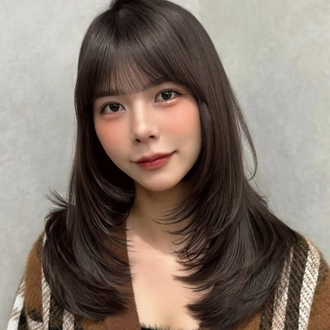 ミディアム カラー ヘアアレンジ ⭐️銀座/ショート/ 艶カラー/りょうがのヘアスタイル