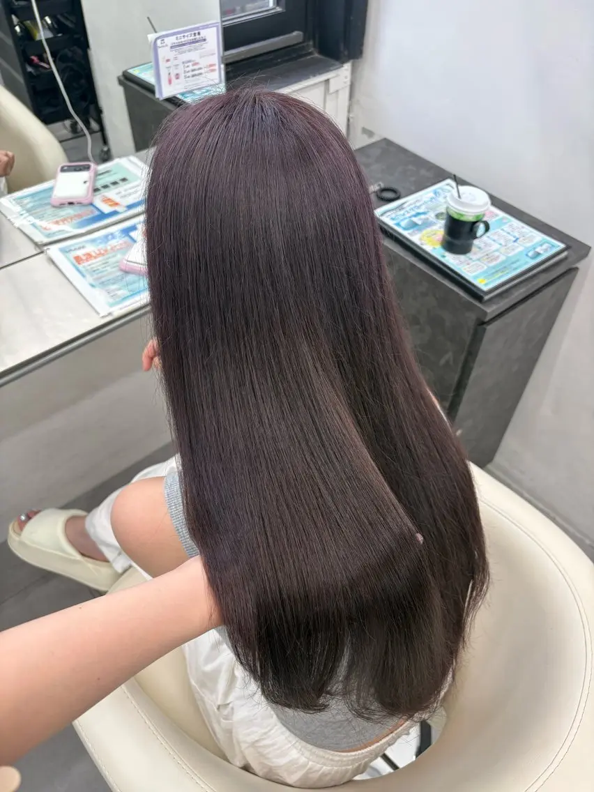 ロング カラー カット ヘアカラー トリートメント 透明感カラー×顔周り mizuki🫧のヘアスタイル