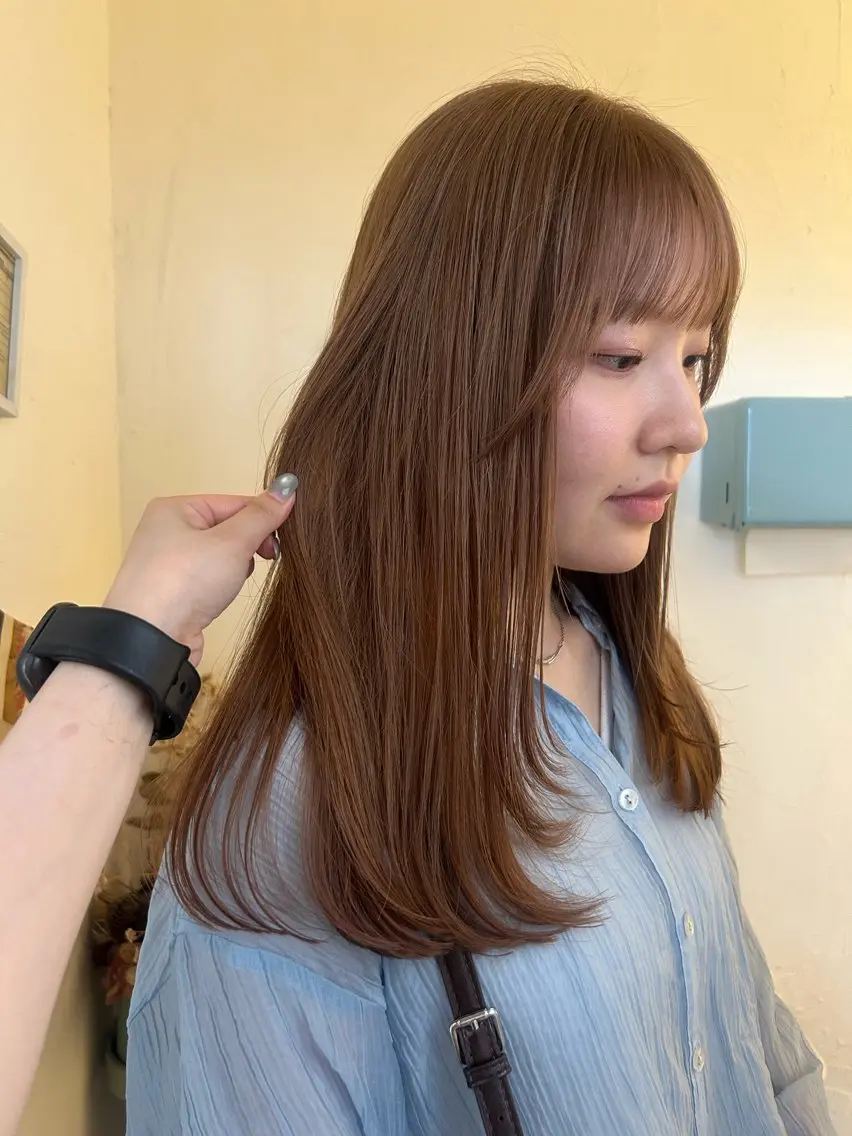 ロング カラー カット ヘアカラー maho/垢抜け パーマカラーのヘアスタイル