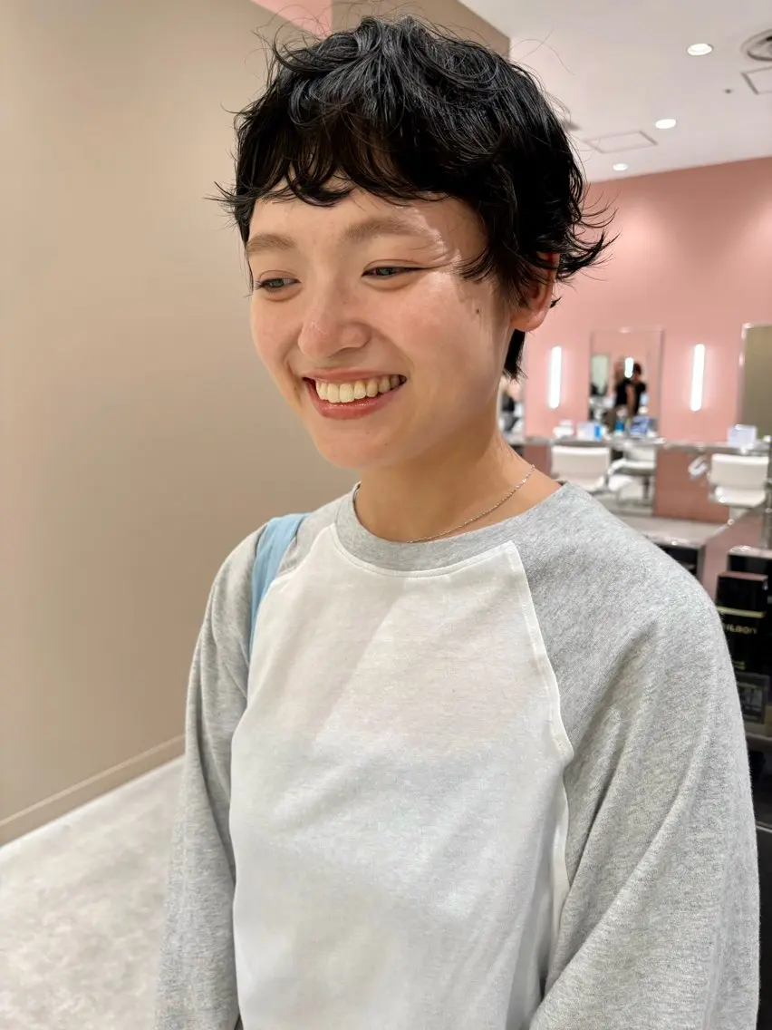 ショート パーマ カット パーマ ヘアセット 🌿ショート🌿 パーマ🌿淳平のヘアスタイル