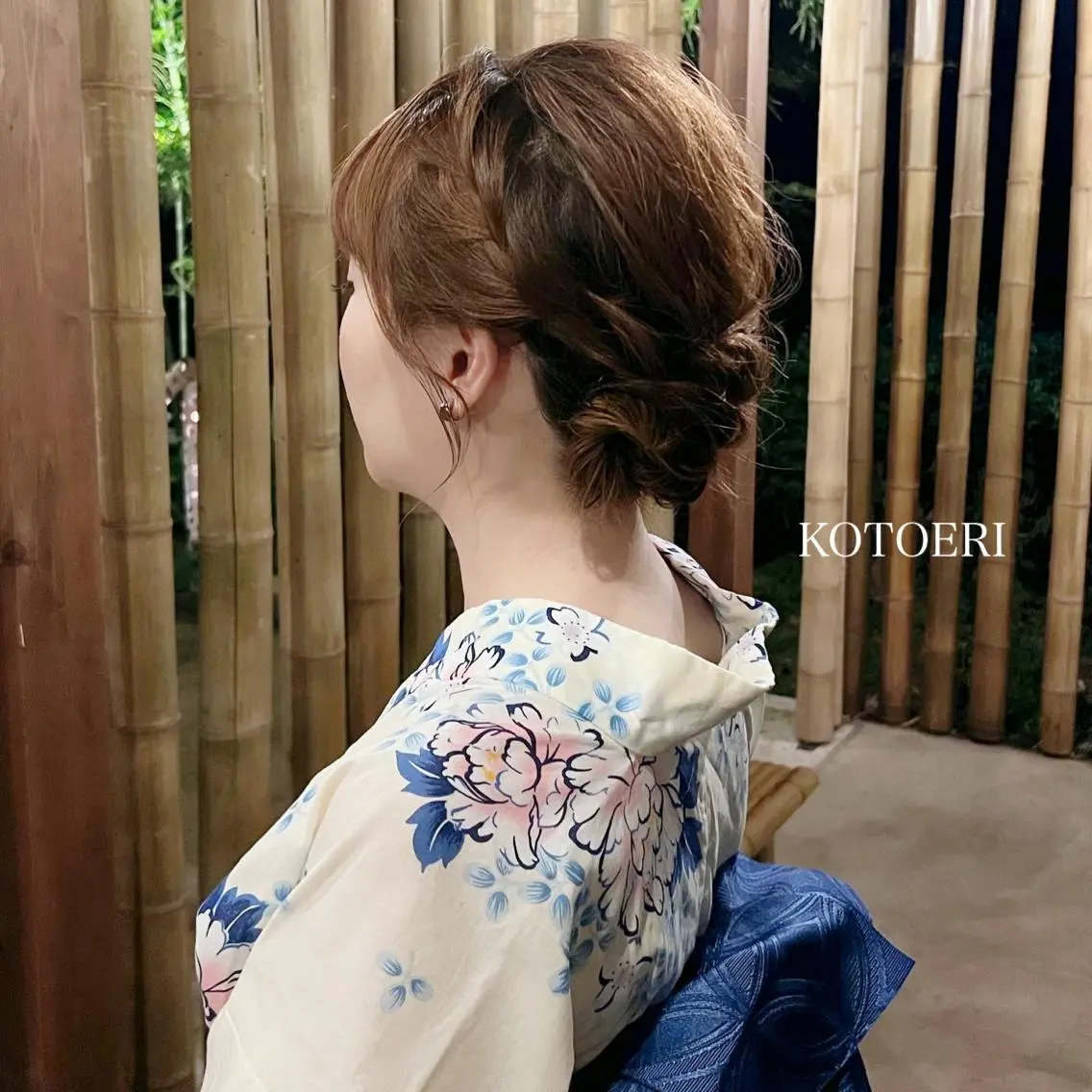 ヘアセット＋浴衣着付けの写真