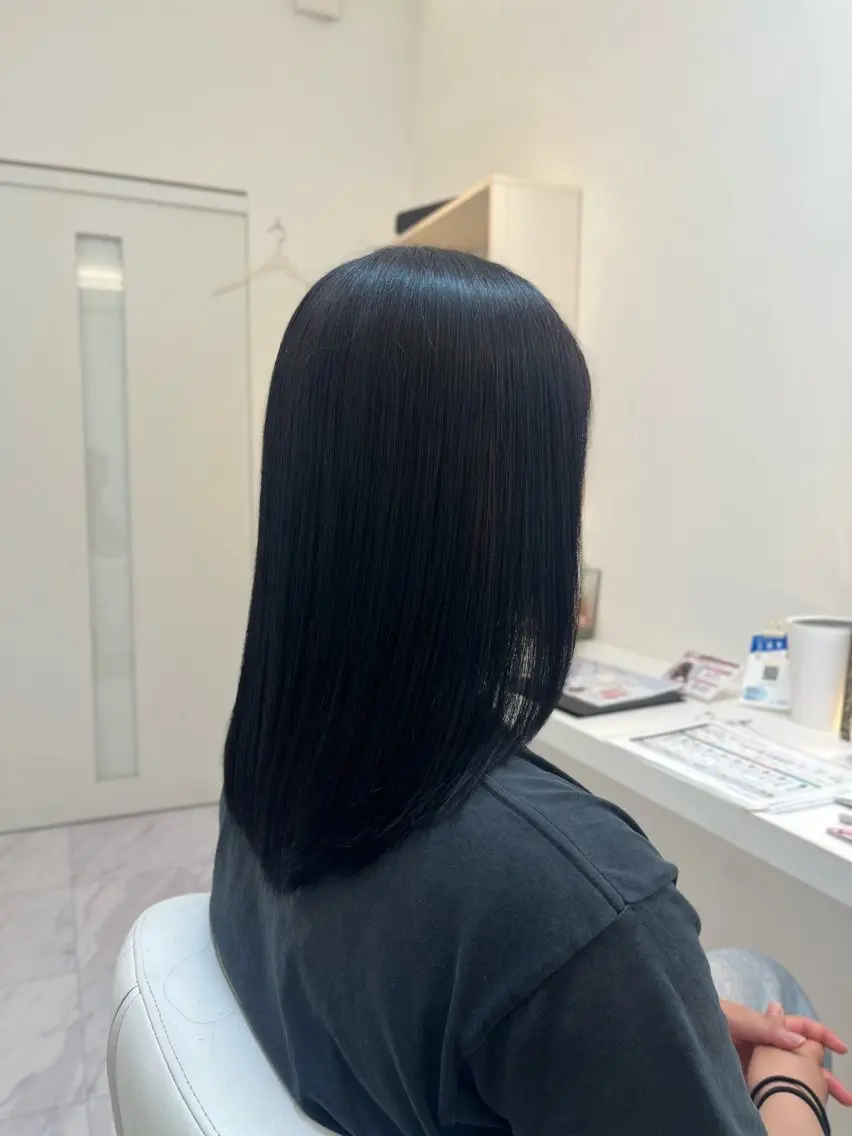 カラー ディープラベンダー ラベンダーカラー 松尾 姫依のヘアスタイル