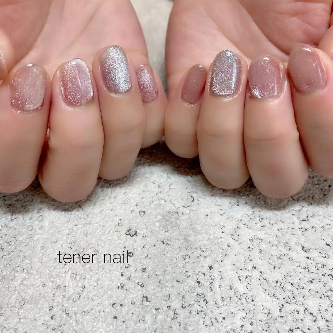 ネイル マグネットネイル マグネットワンカラー ワンカラーネイル テネルネイル tener nailのネイルデザイン