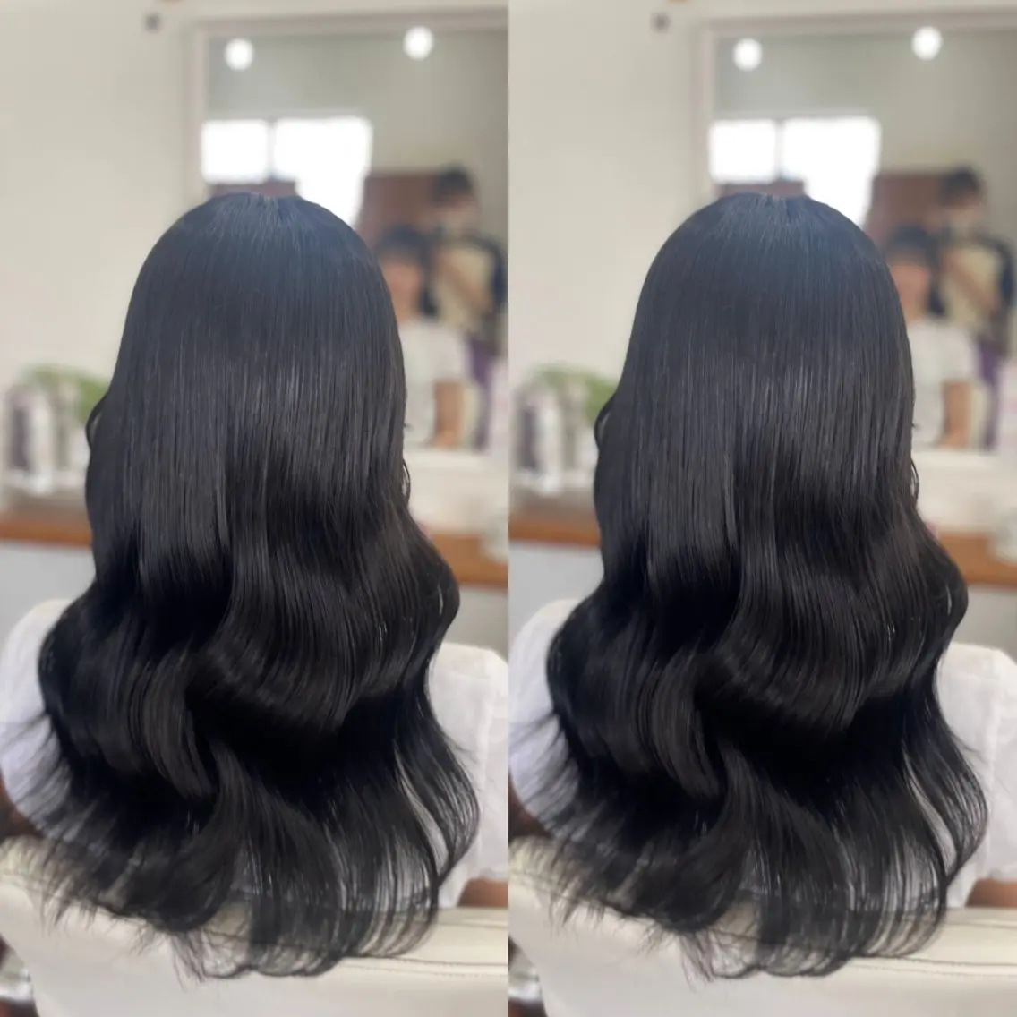 カラー 黒髪 ブルーカラー ブルーブラック fulam － KAEDEのヘアスタイル