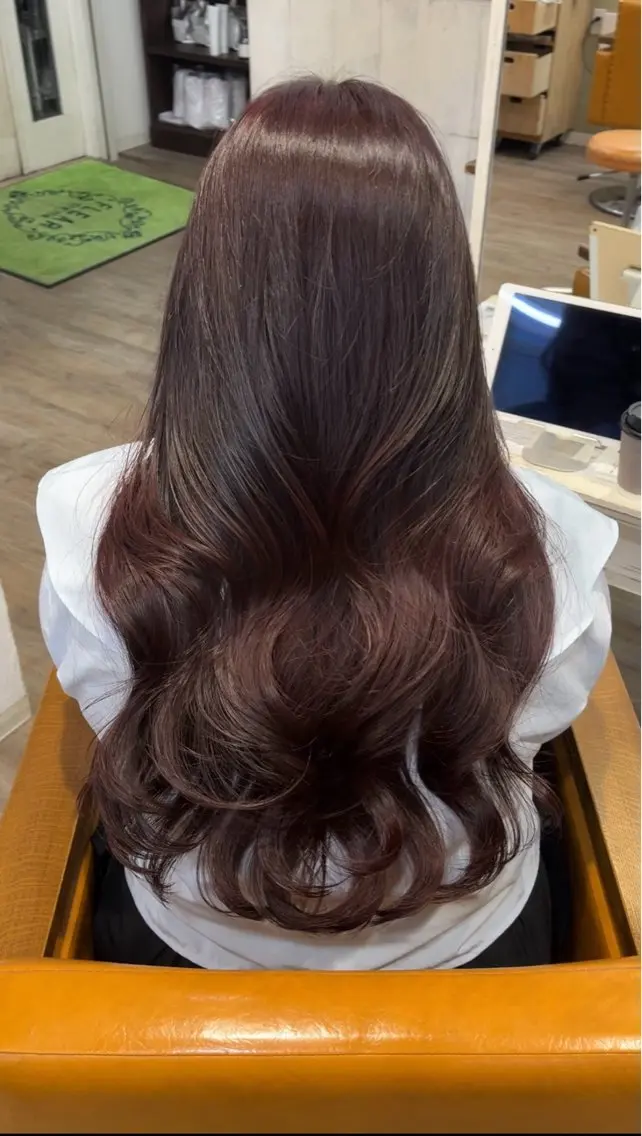 ロング ヘアカラー miyuu🐈⬛ レイヤー/韓国風ヘアのその他イメージ