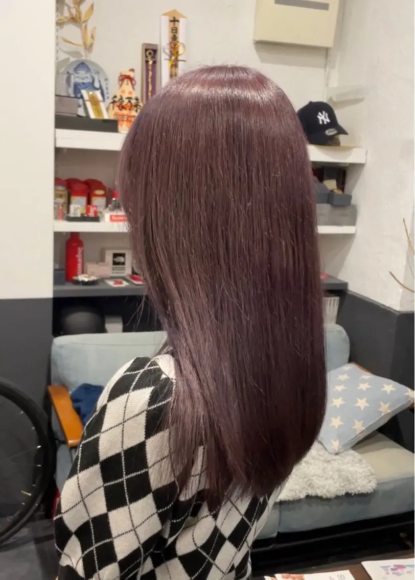 ロング ヘアカラー トリートメント 🦖JIN HAIR DESIGN🦖のヘアスタイル