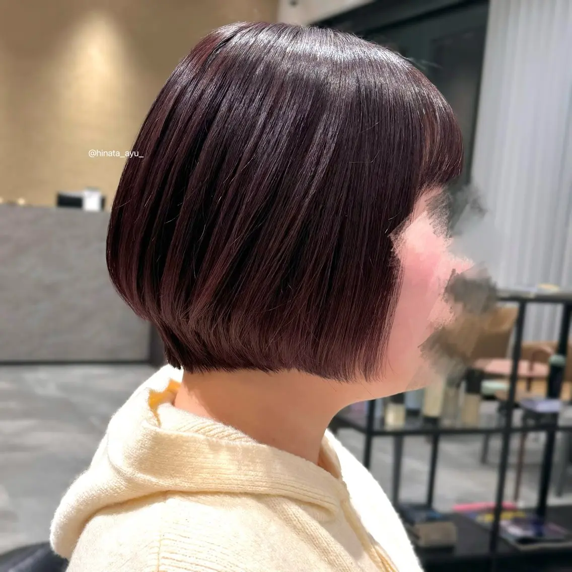 ショート カラー ショートボブ グラデーションカラー ボブ ショートヘア ひなた あゆみのヘアスタイル