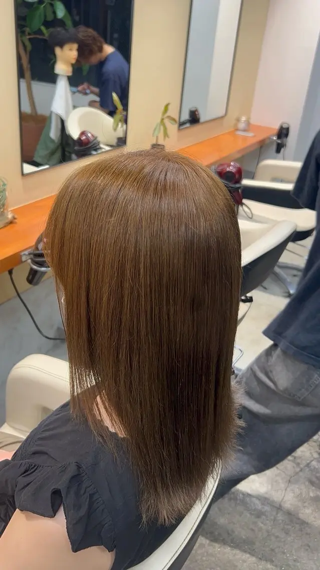 ミディアム カラー ベージュカラー オリーブベージュ ヘアカラー モデル募集‼️ Kuon☀️ྀིのヘアスタイル