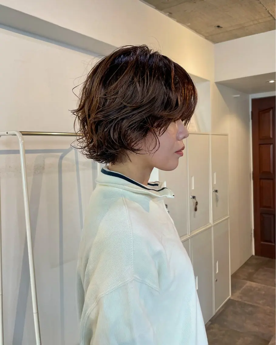 ミディアム パーマ 撮影モデル 藤原 慶哉のその他イメージ