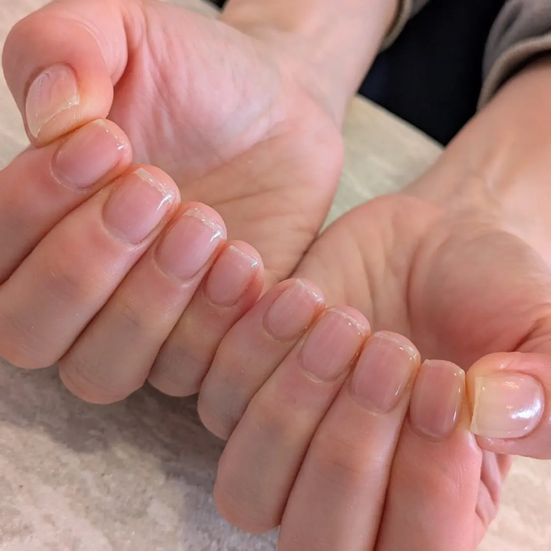 ネイル クリアネイル ジェヌインネイル 河内のネイルデザイン