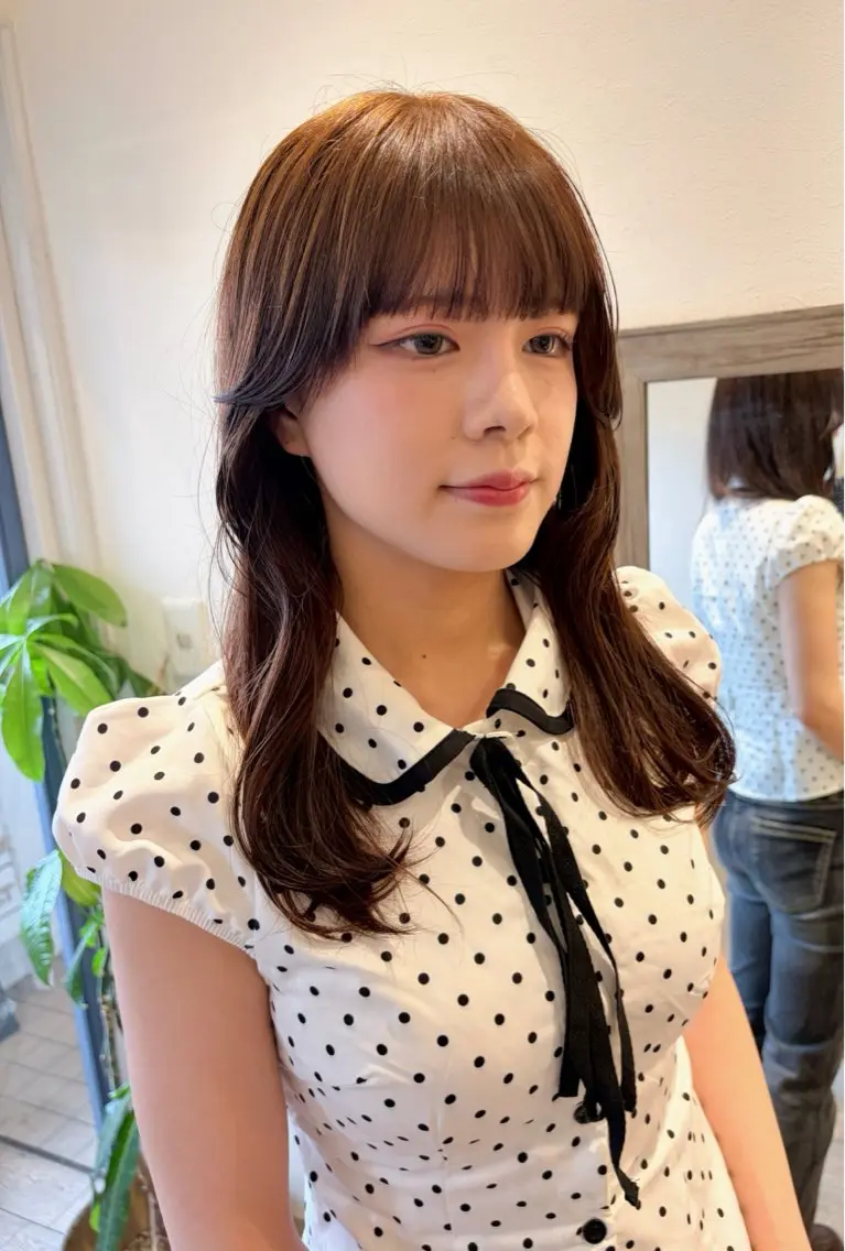 セミロング カラー ベージュカラー ブリーチ ダブルカラー ブリーチなしカラー カット ヘアカラー トリートメント 上品な暖色/丸みボブ Chie🪷のヘアスタイル