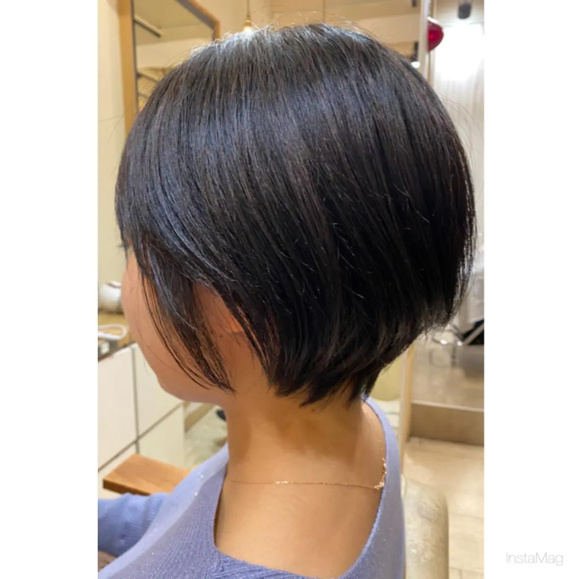 ショート ショートボブ ボブ ショートヘア 岩間 香純のヘアスタイル