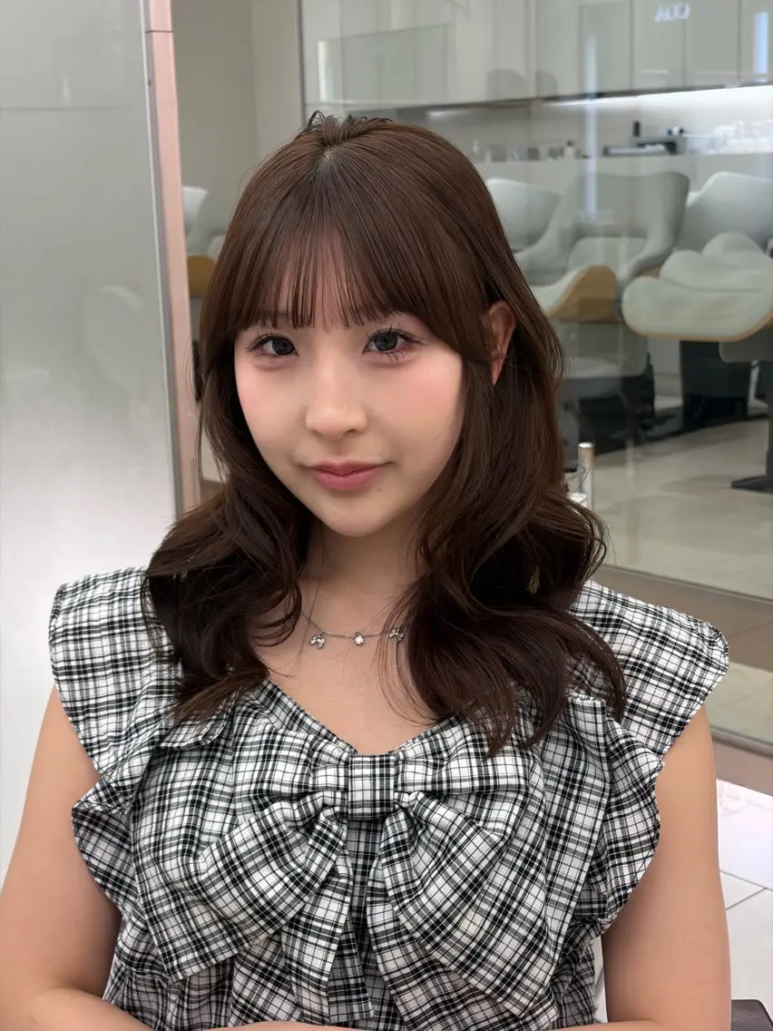 セミロング ヘアセット COA銀座|はるひ 🌸カラーモデル募集のヘアスタイル