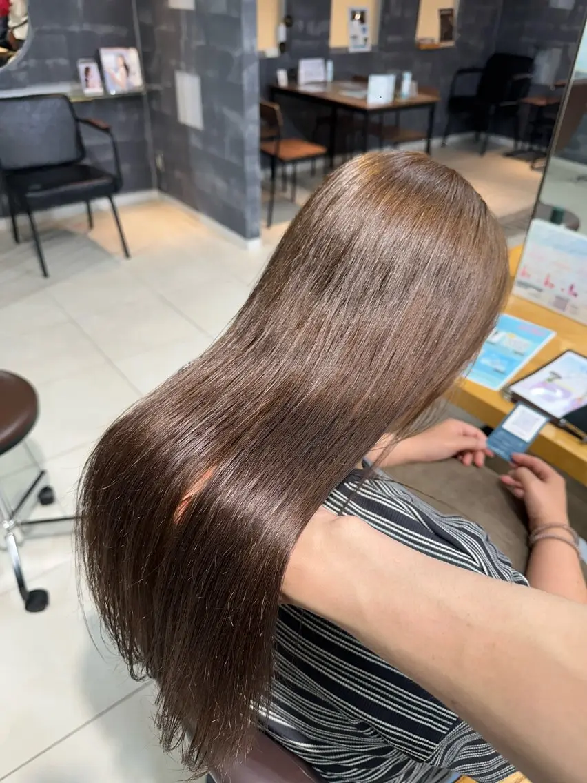 ロング カラー 透明感カラー ロング ヘアカラー 💎透明感カラー💎 🌟佐藤壮也🌟のヘアスタイル