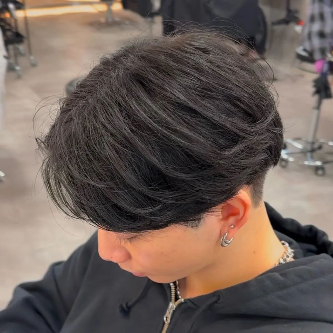 ［ミニモ学割‼️］メンズカット+スタイリング込み🔥【センターパートスタイル限定メニュー】の写真