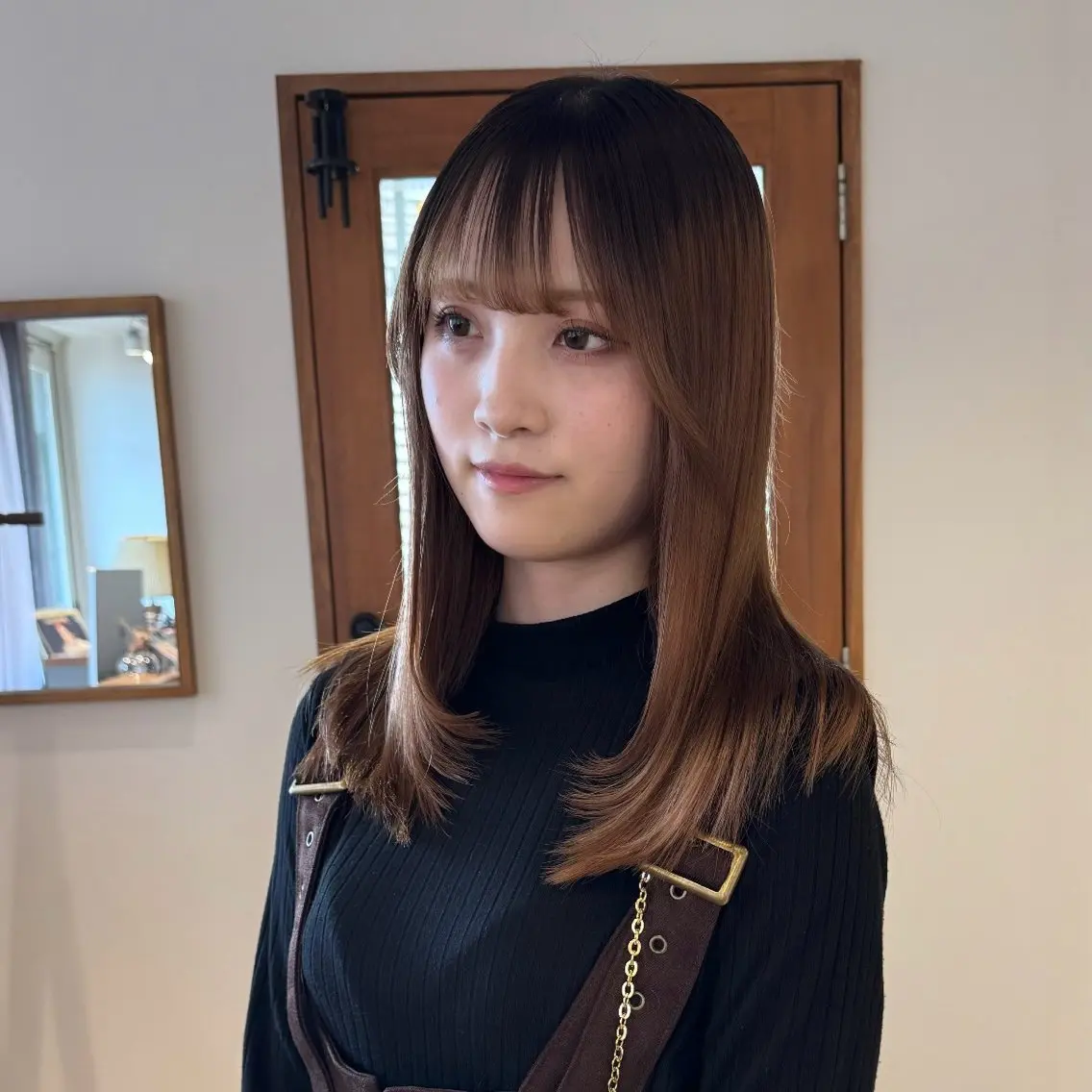 セミロング カット トリートメント 優梨💞 /透明感カラーのヘアスタイル