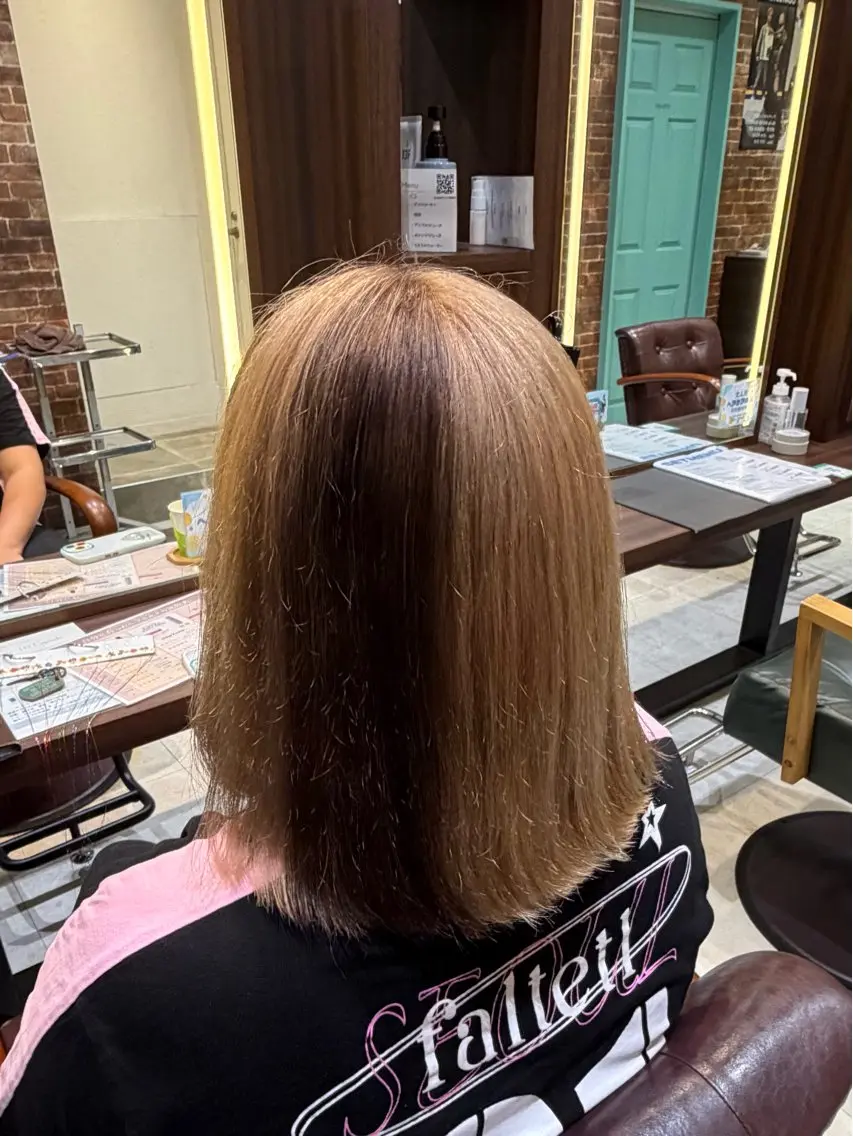 ミディアム カラー カットカラーモデル /募集中🩵かれんのヘアスタイル