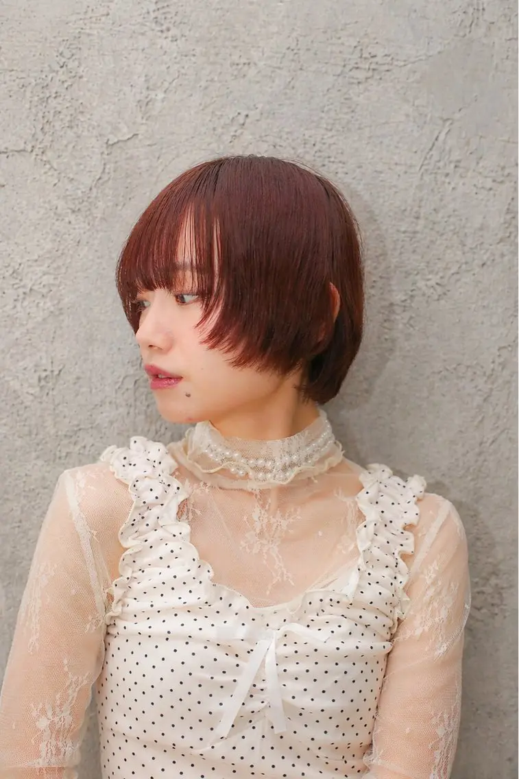 ショート カット ヘアカラー カットモデル０円 🫧shiori🎀のヘアスタイル