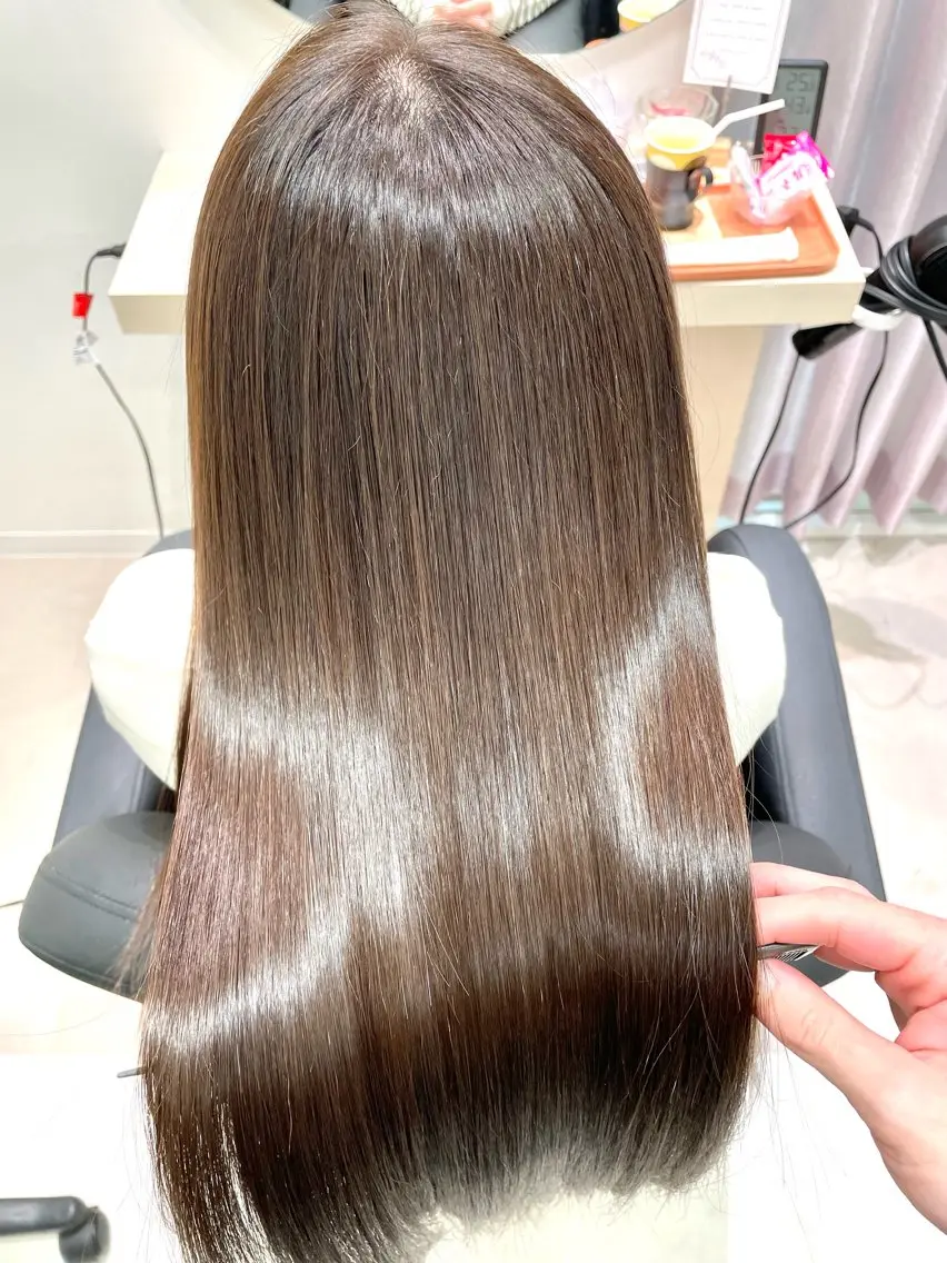 セミロング カット ヘアカラー トリートメント ウサミ/髪質改善 酸性ストレート🌈のヘアスタイル