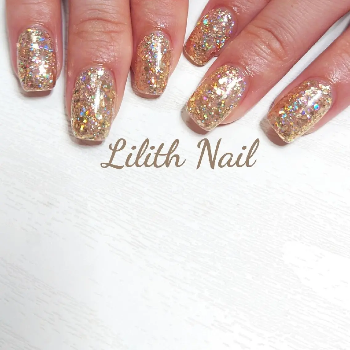ネイル ラメ(グリッター) ハンドネイル Lilith Nailのネイルデザイン