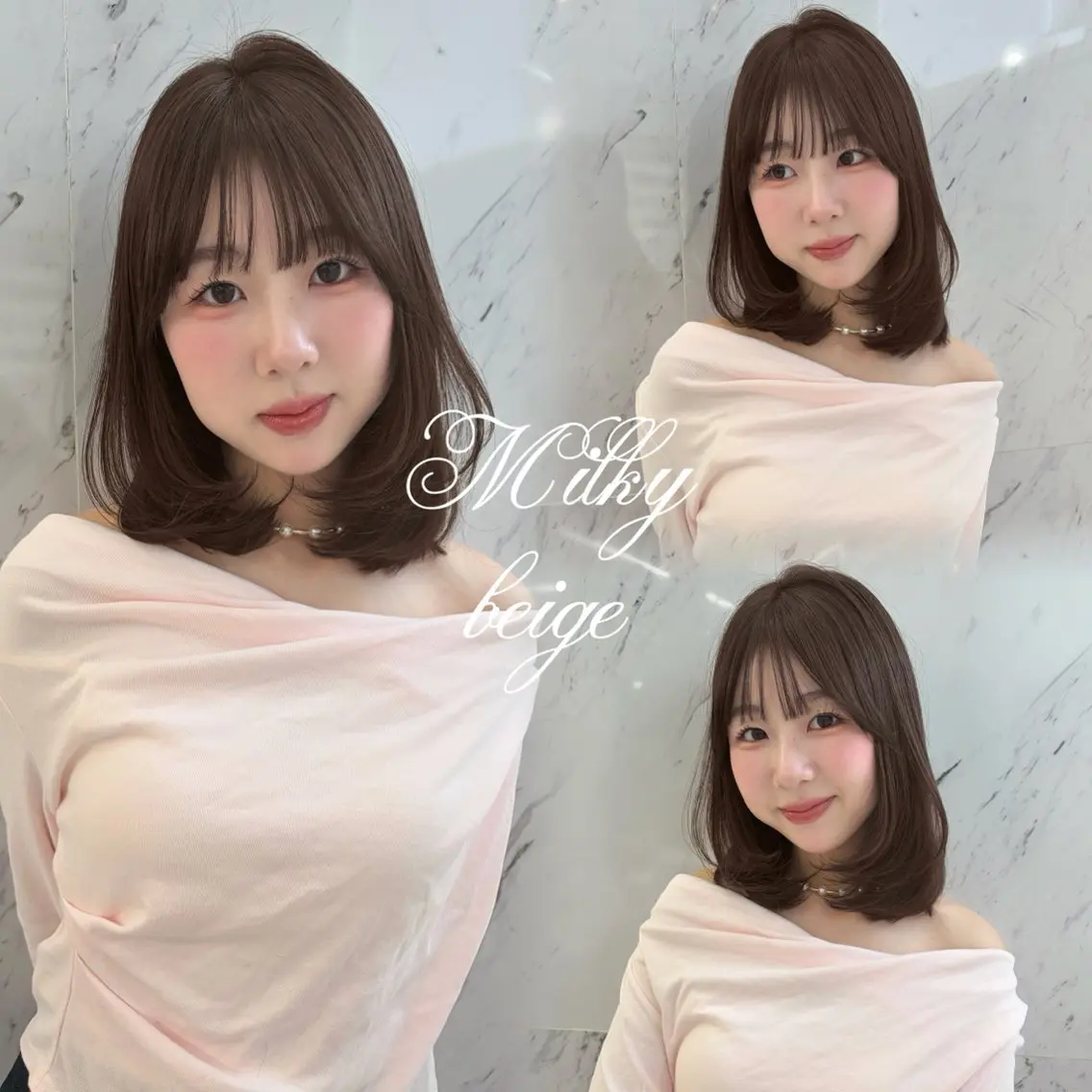ミディアム カラー カット ヘアカラー ParveMix ♡白神みやびのヘアスタイル