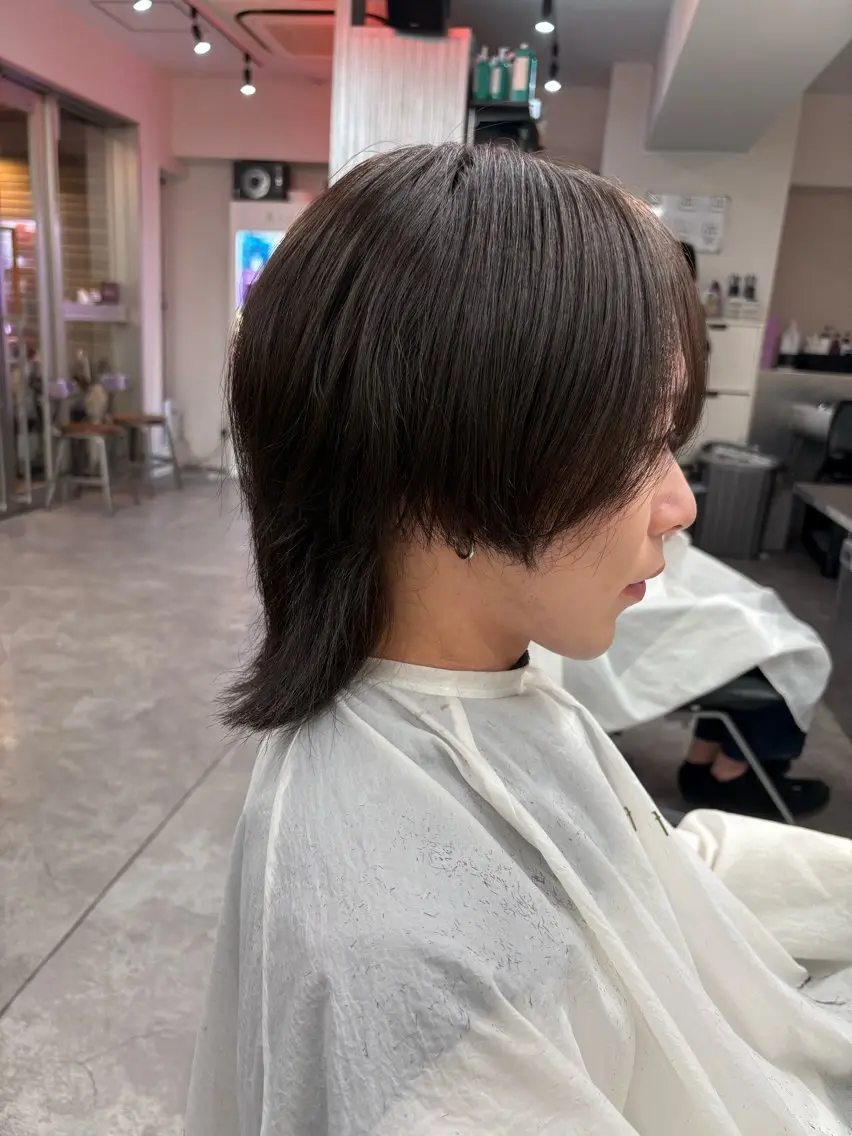 ミディアム カラー パーマ メンズ カット ヘアセット 🔥最強メンズ特化/ パーマの達人🔥風見のヘアスタイル