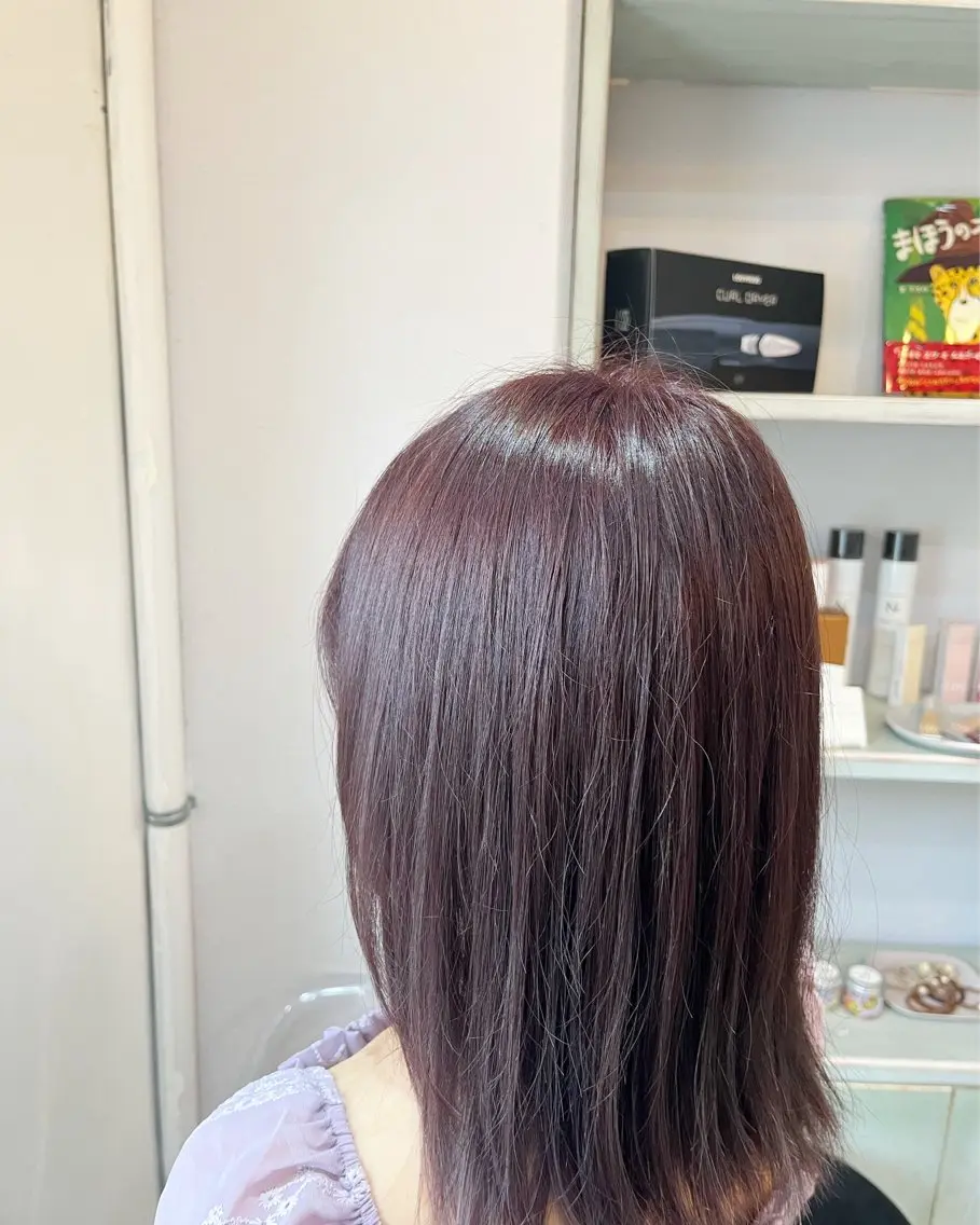 ミディアム ピンクラベンダー RuLaN AMIのヘアスタイル