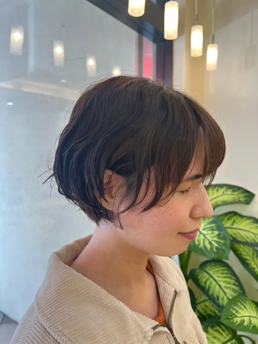 ショート パーマ ショートヘア 吉澤 杏美のヘアスタイル