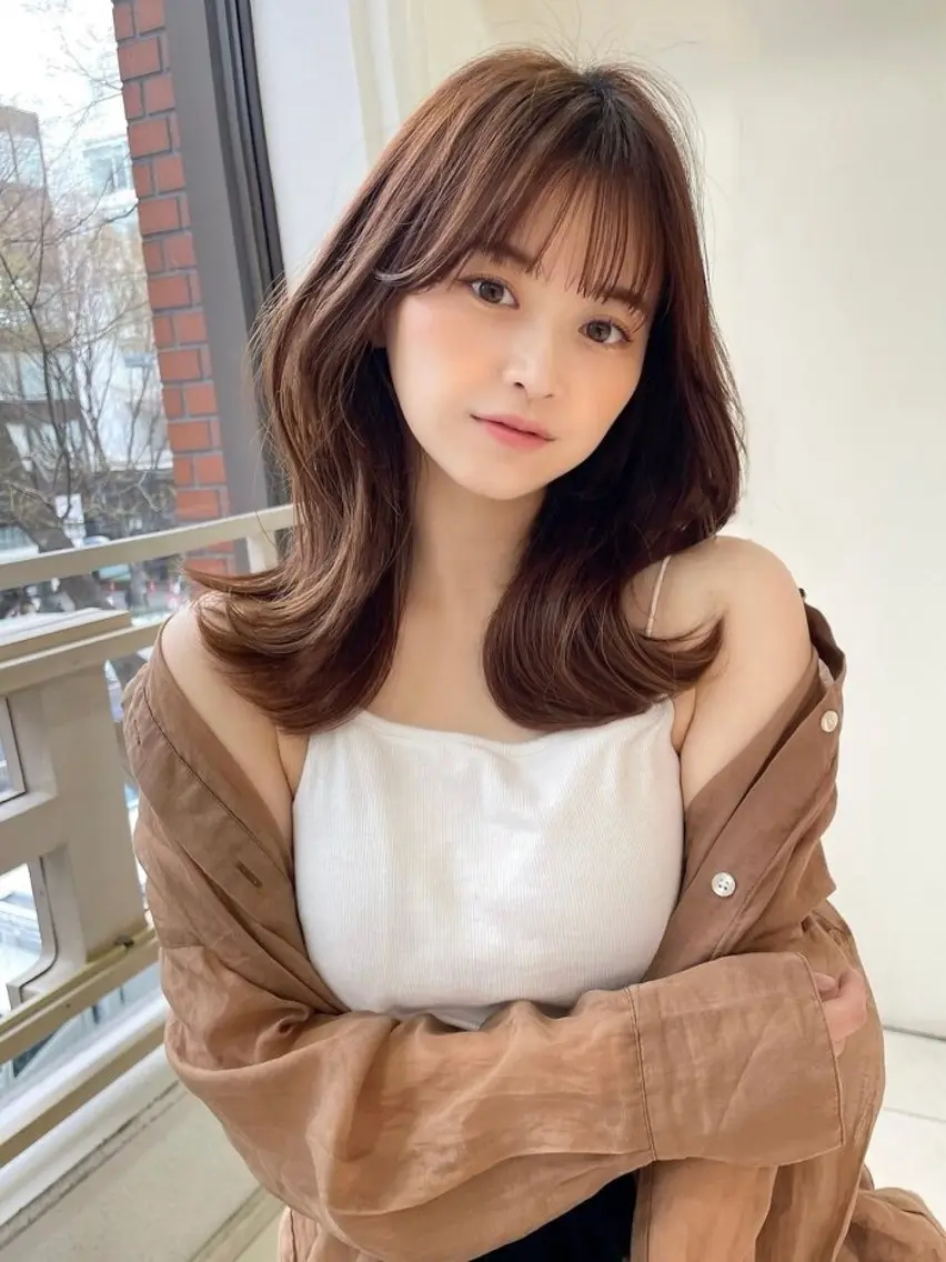 セミロング ヘアセット SAKURA 🌸/透明感カラーのヘアスタイル