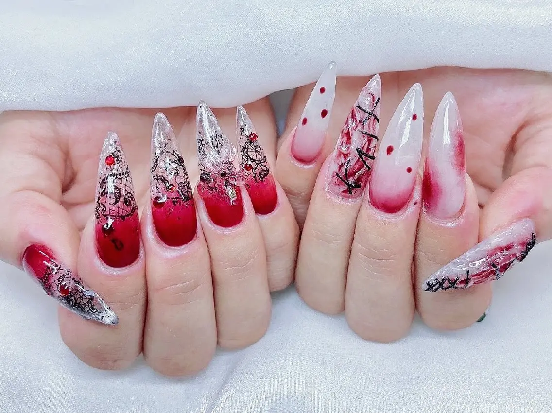 ネイル 長さ出し ジェルネイル キラキラネイル ラメ(グリッター) ニュアンスネイル Chouette Nailのネイルデザイン