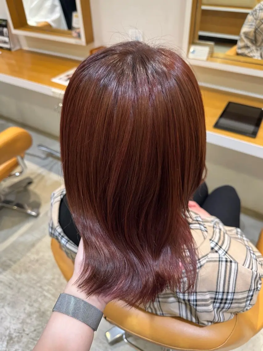 ミディアム カラー カット ヘアカラー トリートメント 波津久 鈴愛のヘアスタイル