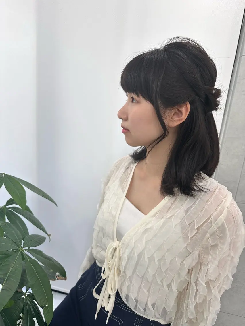 セミロング ハイライト 髪質改善 小顔カット Endearing 銀座/レイヤーカットのヘアスタイル