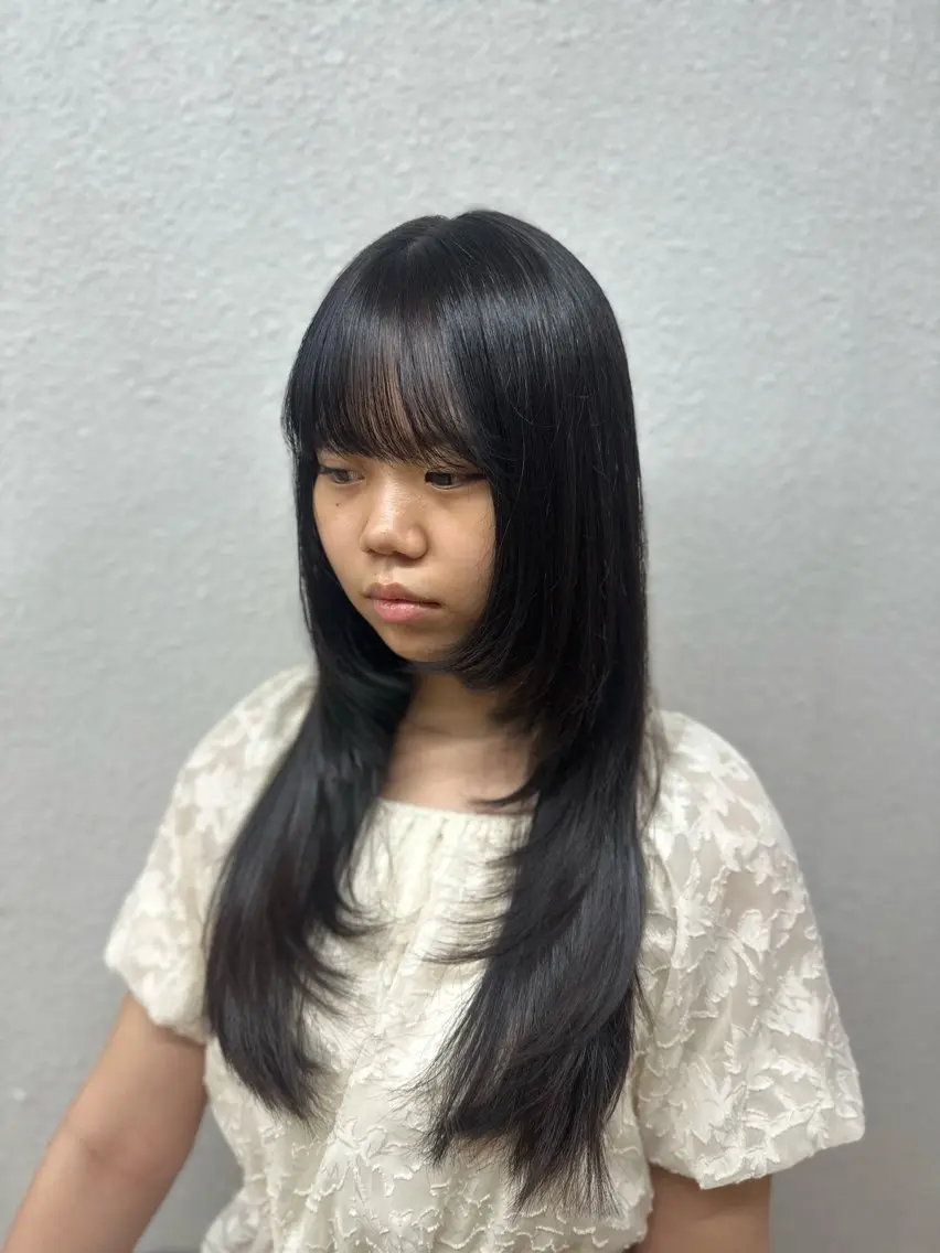 ロング 濱本 樹蘭のヘアスタイル