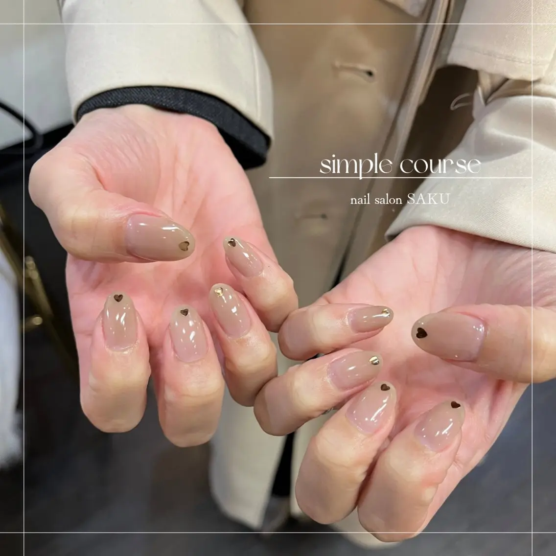 ネイル ハート SAKU nail 作島茜のネイルデザイン