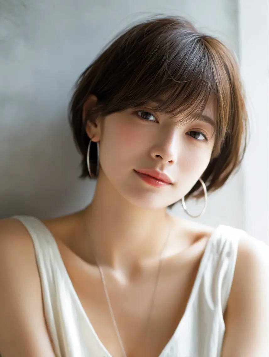 ショート カラー チカ ショート 髪質改善のヘアスタイル