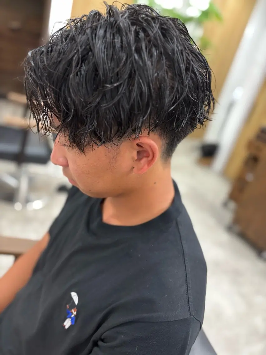 ショート パーマ メンズ Lumo Yu-kiのヘアスタイル