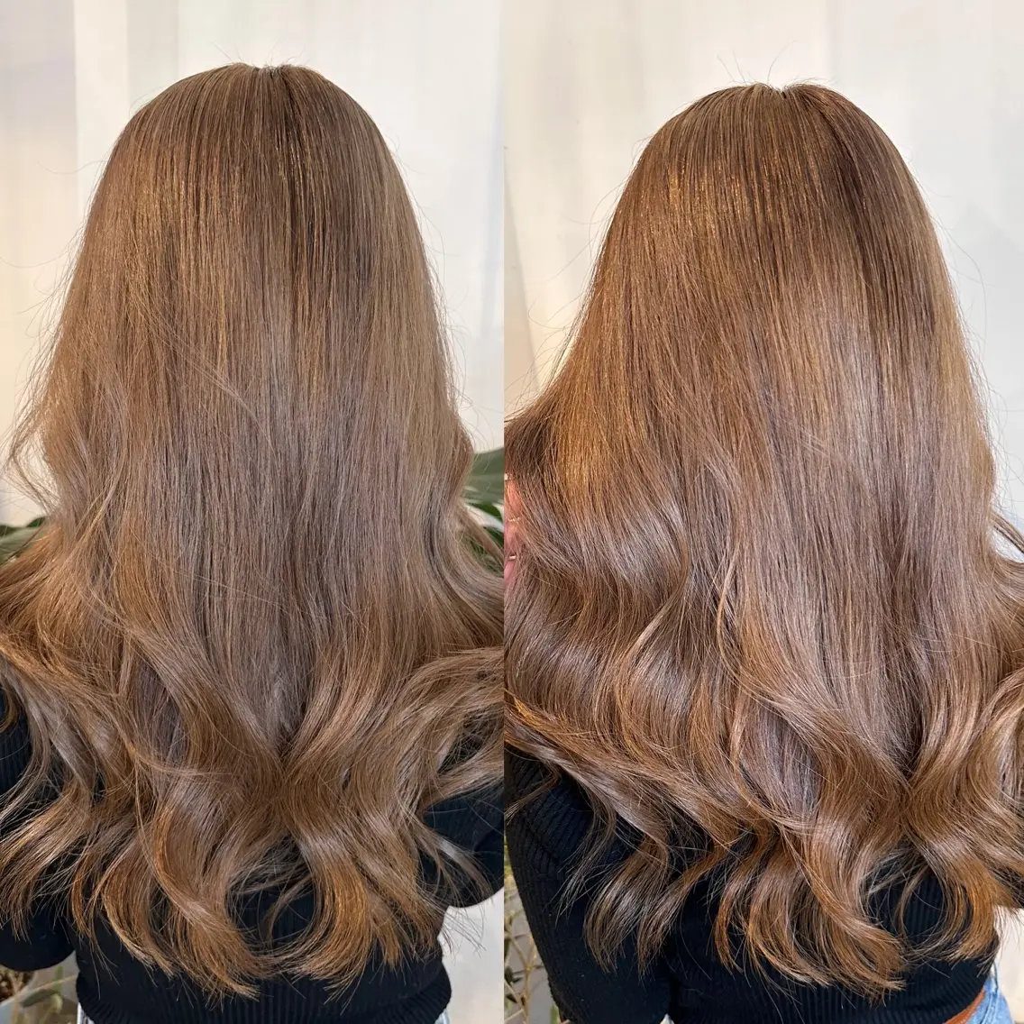 ロング カラー ロングレイヤー アッシュ ベージュカラー ブリーチ ケアブリーチ 堀江/レイヤーカット /髪質改善のヘアスタイル
