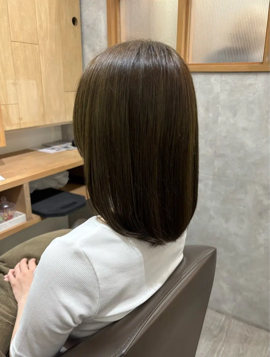 セミロング カット ヘアカラー トリートメント ROCCA hair Manamiのヘアスタイル