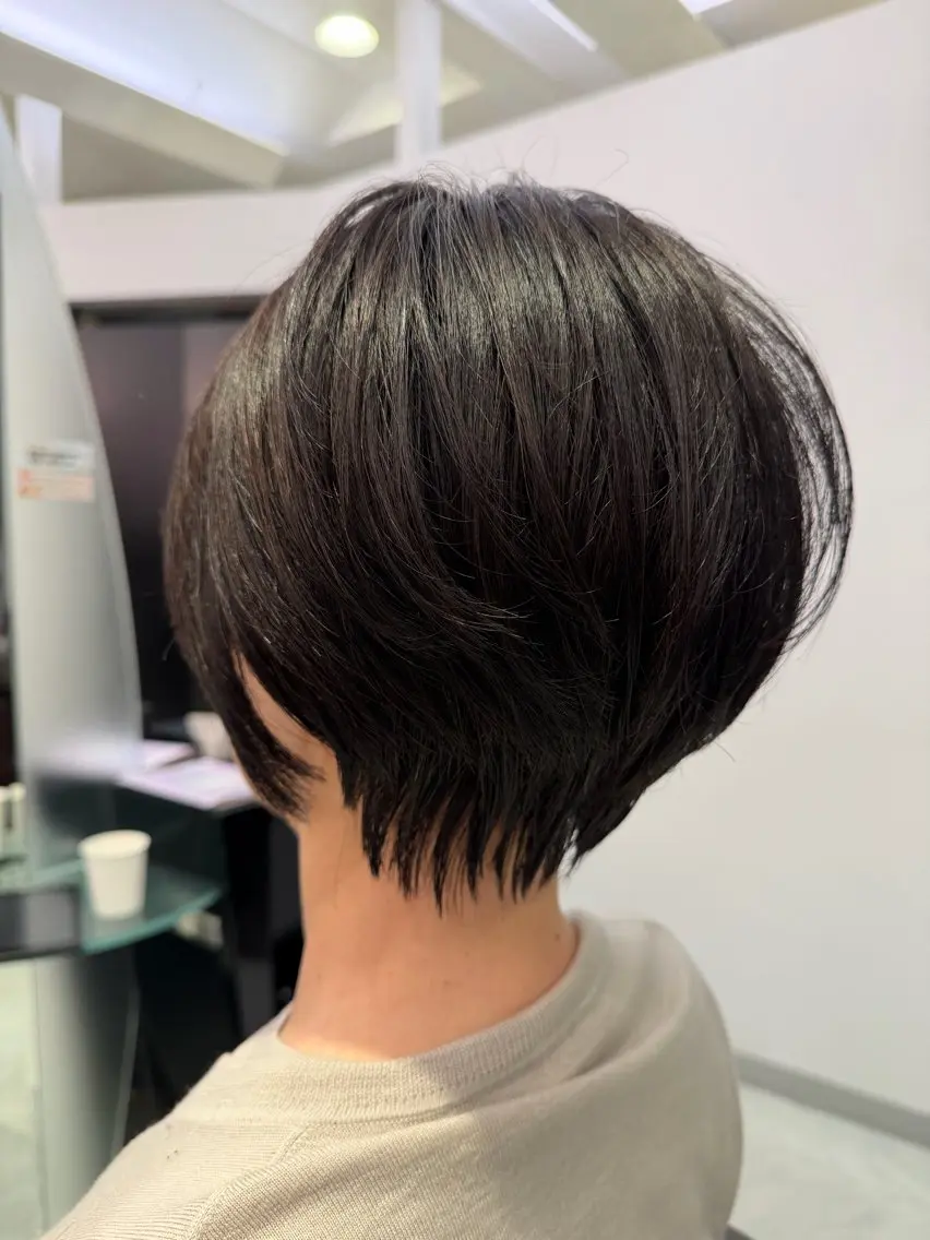 ショート くびれヘア ショートヘア 💜saki 💜のヘアスタイル