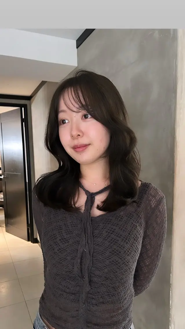 ロング カラー カット ヘアカラー タナカ カナ🫧のヘアスタイル
