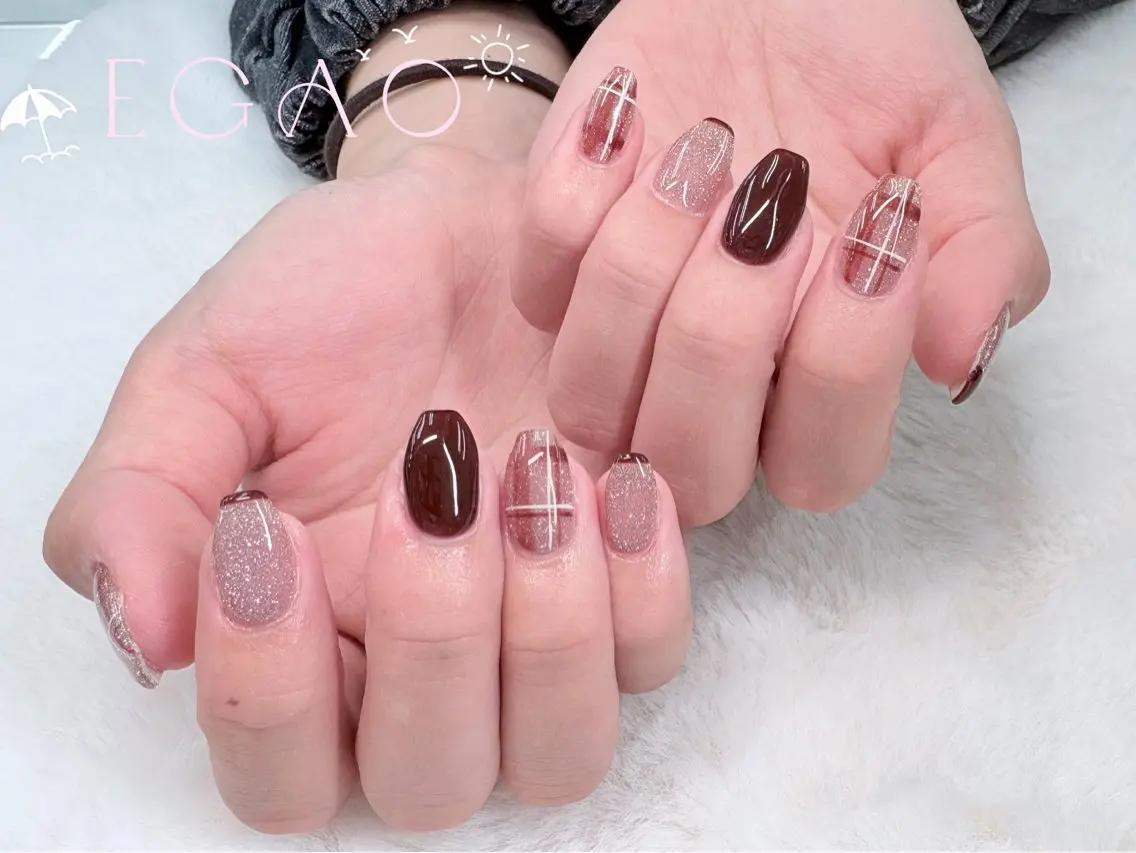 ネイル アートネイル フットネイル フレンチネイル ジェルネイル グラデーション ハンドネイル EGAO NAIL 錦糸町店のネイルデザイン